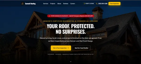 Summit Roofing — Roofing contractor website demo